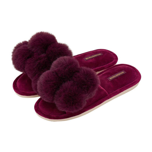 Annabel Trends | Cosy Luxe Pom Pom Slippers-Annabel Trends-Homing Instincts