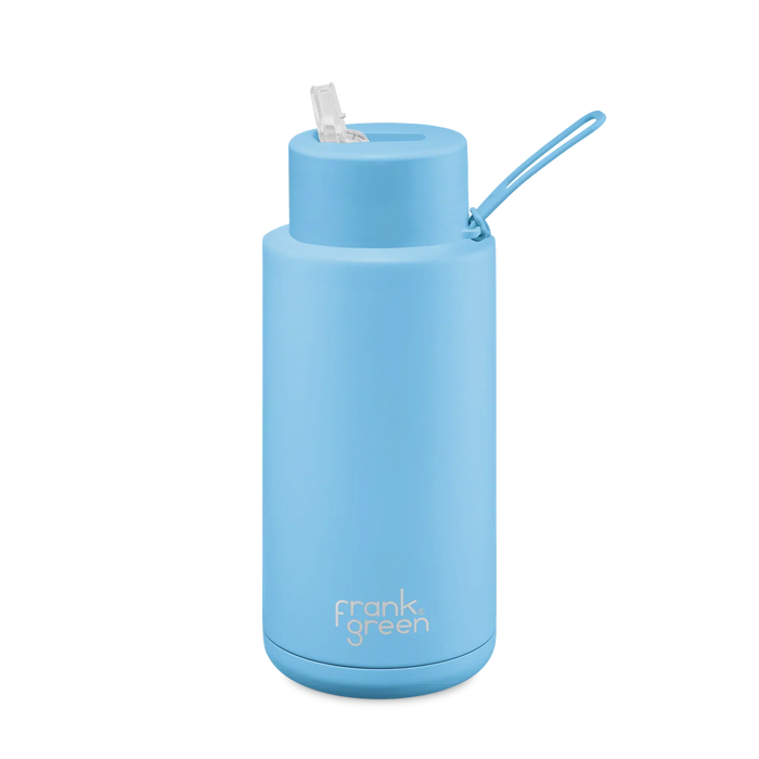 Frank Green | 34oz Ceramic Bottle With Straw (1L) (Various Colours)