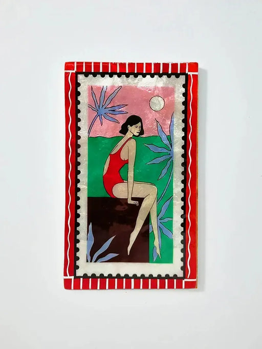 Jones & Co | Resort Dangle Green Wall Tile Art