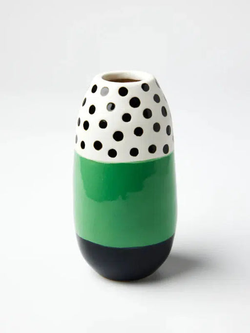 Jones & Co | Green Spot Dose Vase-Jones & Co-Homing Instincts