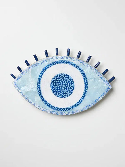 Jones & Co | Signal Eye Blue Wall Tile Art