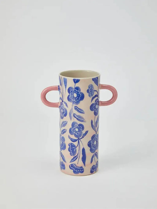 Jones & Co | Griffe Blue Floral Bud Vase-Jones & Co-Homing Instincts