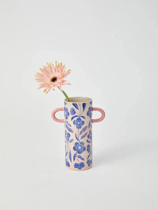 Jones & Co | Griffe Blue Floral Bud Vase-Jones & Co-Homing Instincts