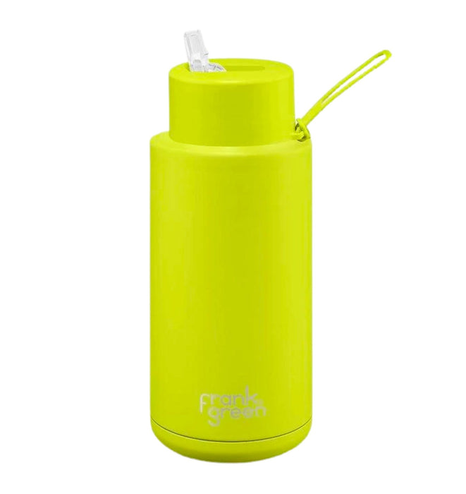 Frank Green | 34oz Ceramic Bottle With Straw (1L) (Various Colours)