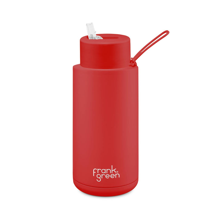 Frank Green | 34oz Ceramic Bottle With Straw (1L) (Various Colours)