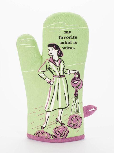 Blue Q | My Favourite Salad is Wine Oven Mitt-Blue Q-Homing Instincts