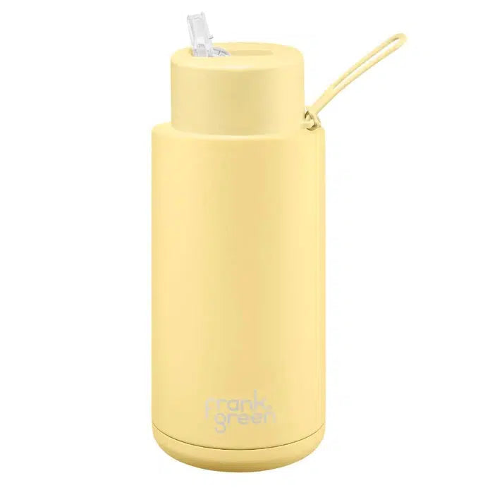Frank Green | 34oz Ceramic Bottle With Straw (1L) (Various Colours)