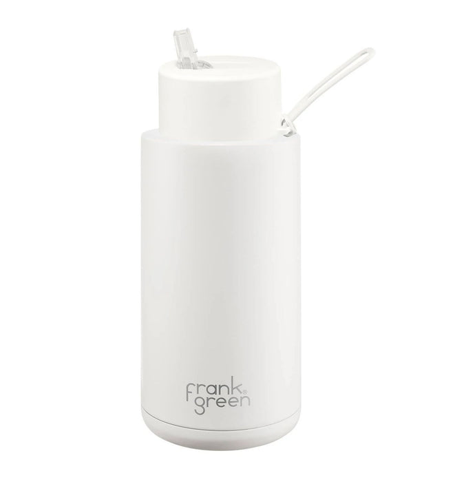Frank Green | 34oz Ceramic Bottle With Straw (1L) (Various Colours)