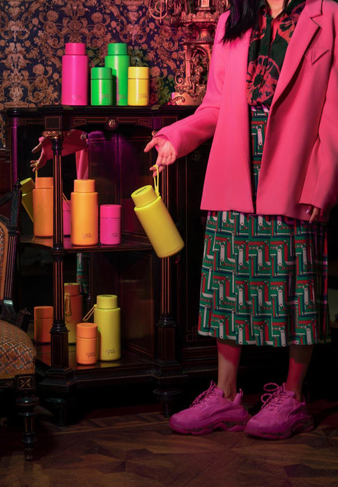 Frank Green | 34oz Ceramic Bottle With Straw (1L) (Various Colours)