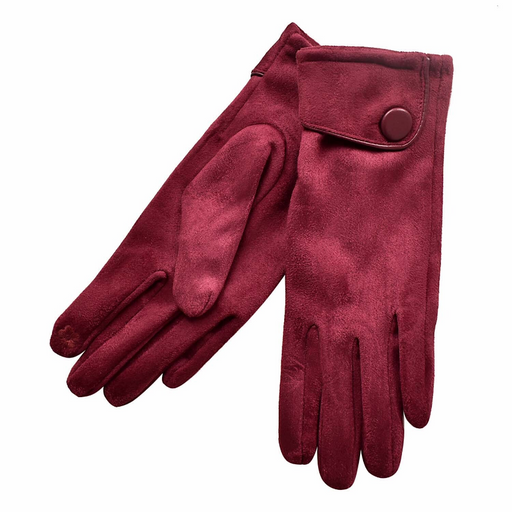 Taylor Hill | Big Button Cuffed Touch-Screen Gloves