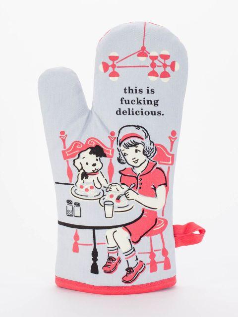 Blue Q | F**king Delicious Oven Mitt-Blue Q-Homing Instincts