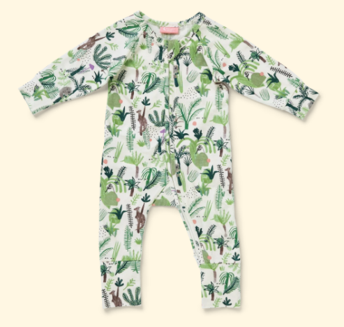 Halcyon Nights | Zip Sleepsuit Fern Gully-Halcyon Nights-Homing Instincts