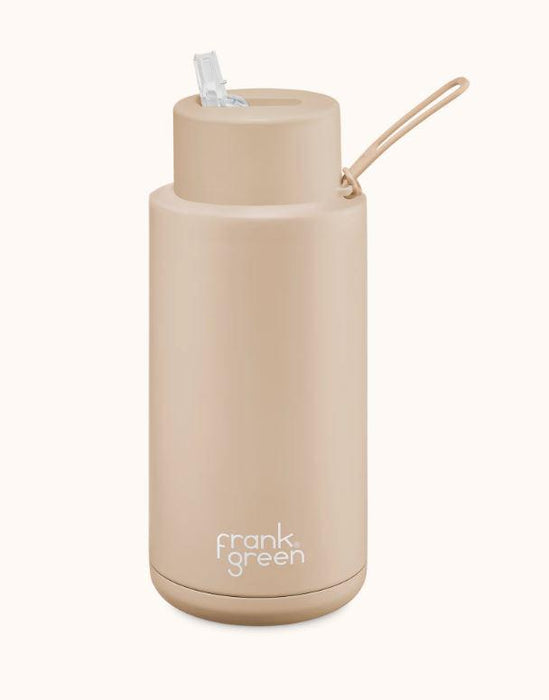 Frank Green | 34oz Ceramic Bottle With Straw (1L) (Various Colours)
