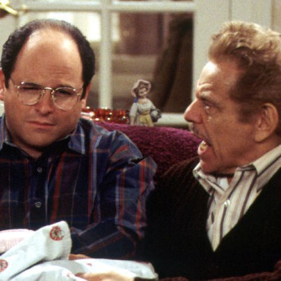 Seinfeld characters George Costanza and his dad Frank Costanza