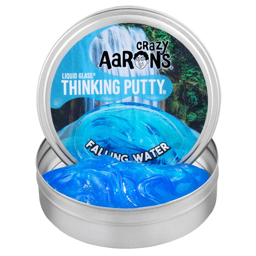 Crazy Aaron's | Falling Water Liquid Glass Thinking Putty Clear Blue Stress Relief