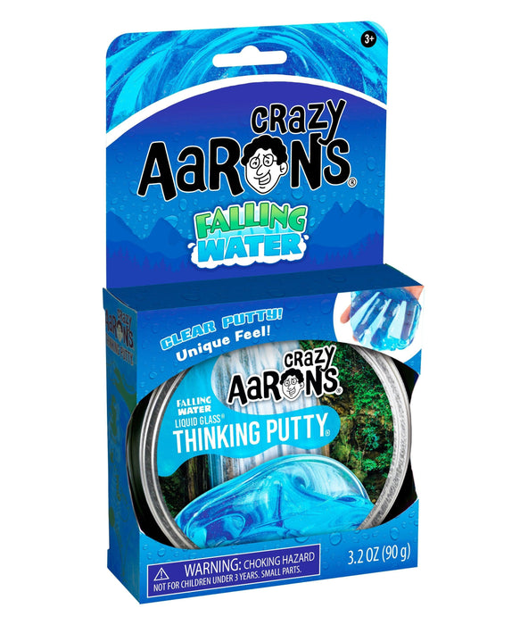 Crazy Aaron's | Falling Water Liquid Glass Thinking Putty Clear Blue Stress Relief