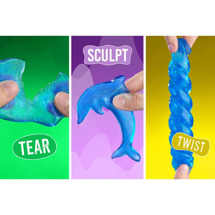 Crazy Aaron's | Falling Water Liquid Glass Thinking Putty Clear Blue Stress Relief
