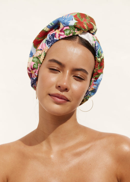 Louvelle | Riva Hair Towel Wrap Jungle Animal Print