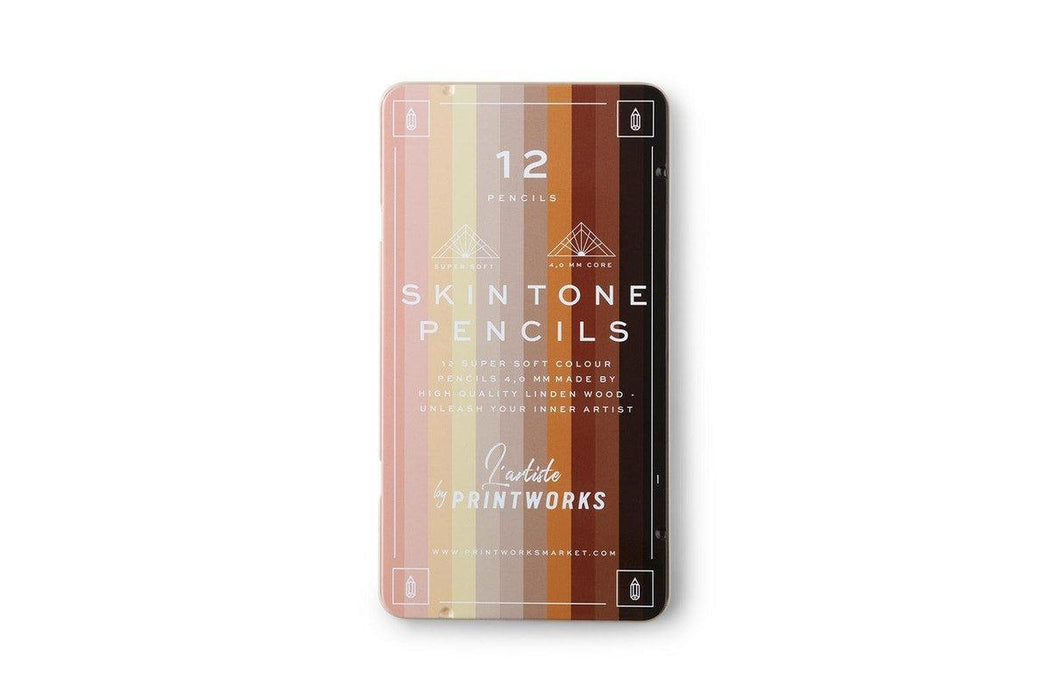 Printworks | Colour Pencils (set of 12) - Skin Tone