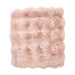 Annabel Trends | Bubble Faux Fur Throw, Cozy Pink
