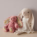 Pilbeam Living | Floral Raspberry Bunny Rattle, Multi‑Color Plush