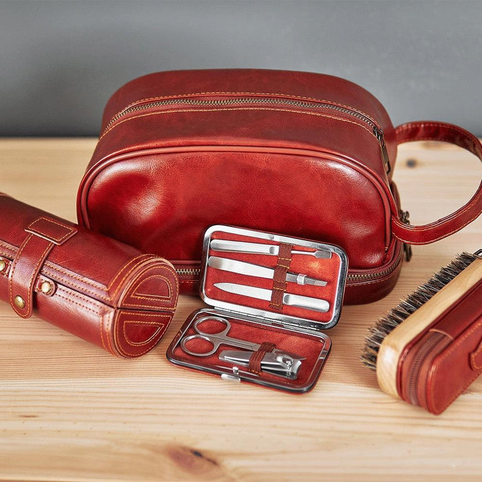 Annabel Trends | Vegan Leather Toiletry Bag 25x13x13 cm