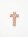 Jones & Co | Samira Small Cross Pink Eyes Capiz Shell
