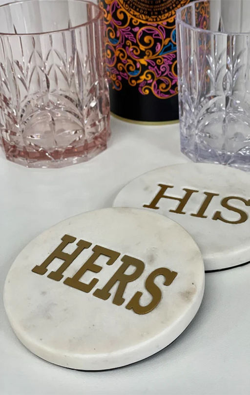 Flair Gifts & Home | His & Hers Marble Coasters