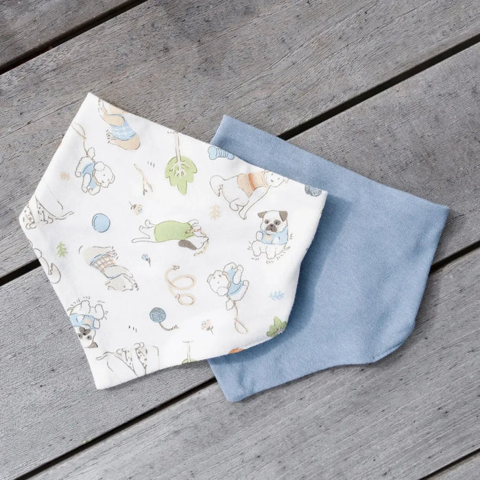 The Little Linen Company | The. Jersey Bibs 2 Pack Barklife Dog