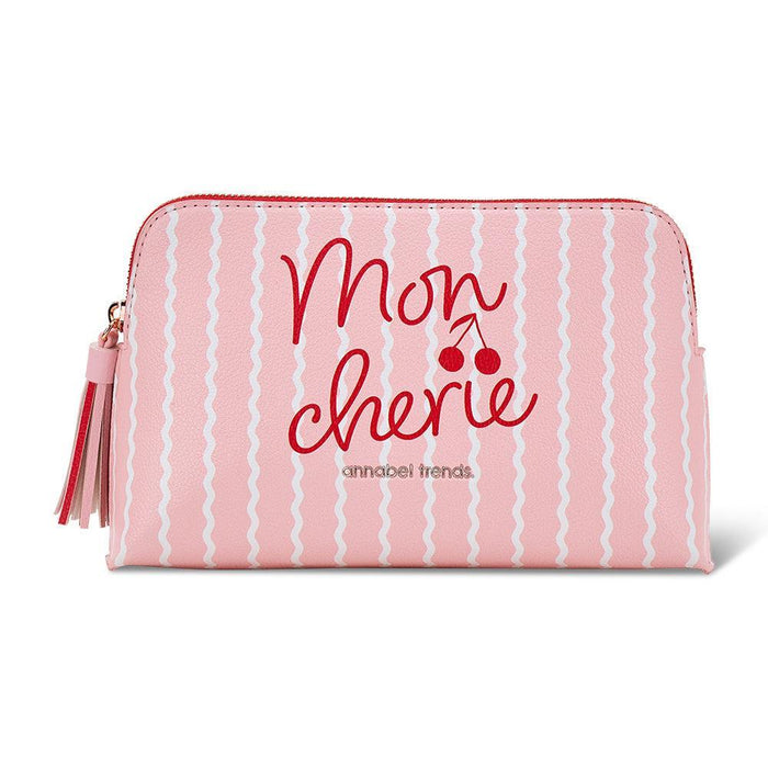 Annabel Trends | Medium Vanity Bag With Rose Gold Zippers