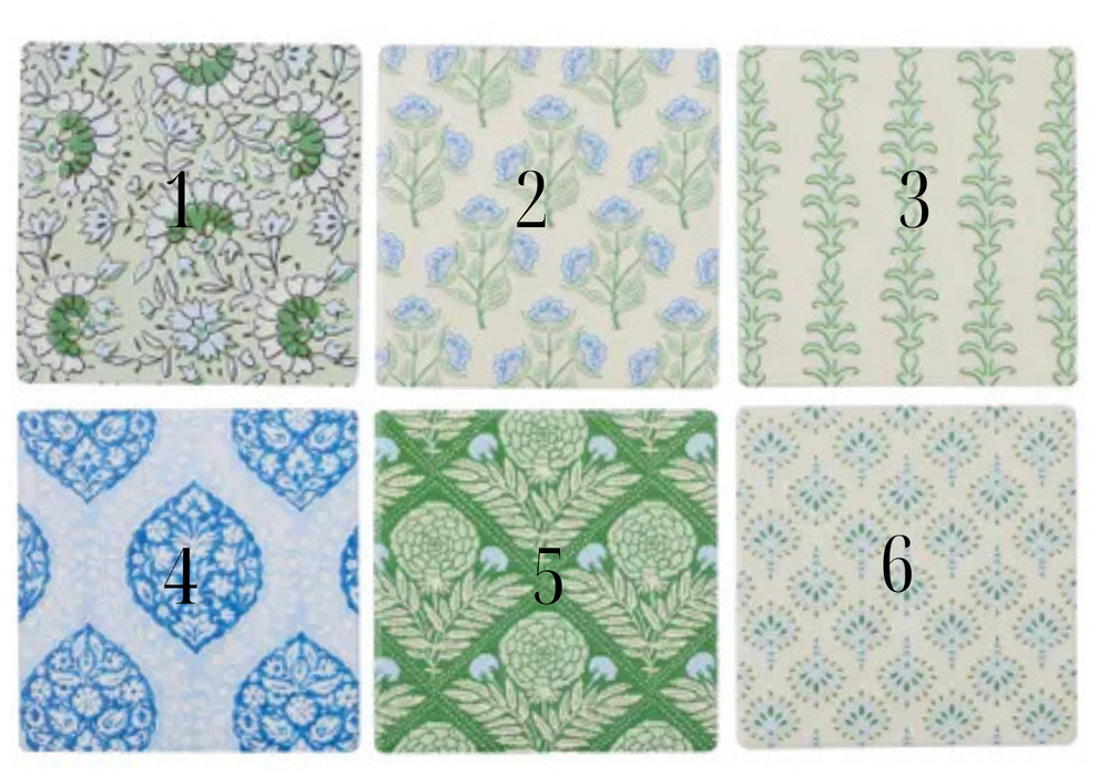 Little Beach Road | Charvi Ceramic Coaster 10cm Assorted