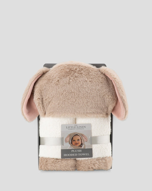 The Little Linen Company | Little Linen Plush Baby Hooded Towel - Harvest Bunny