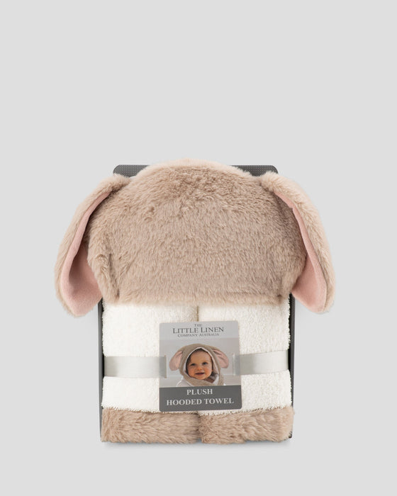 The Little Linen Company | Little Linen Plush Baby Hooded Towel - Harvest Bunny