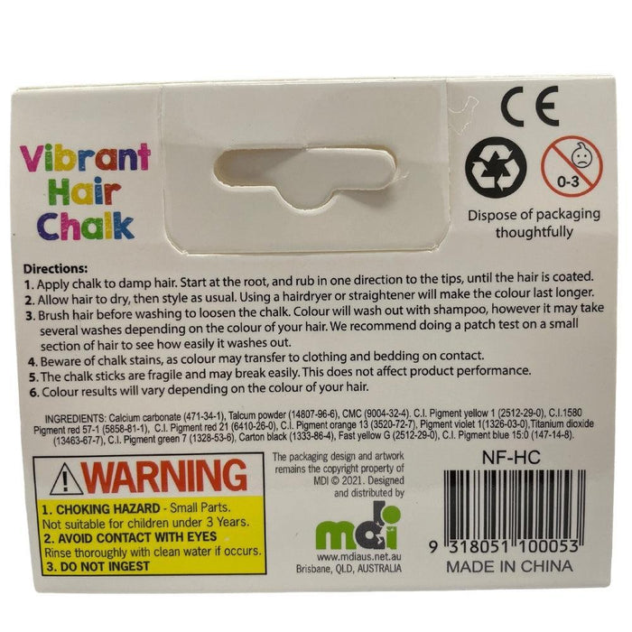 MDI | Vibrant Hair Chalk 6 Colours Temporary Color