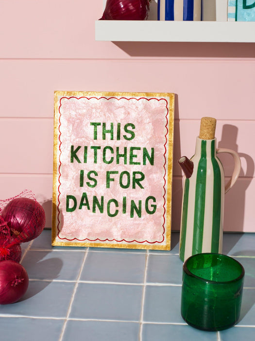 Jones & Co | Fun House Kitchen Tile Hand-Painted Capiz Shell Blush