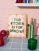 Jones & Co | Fun House Kitchen Tile Hand-Painted Capiz Shell Blush