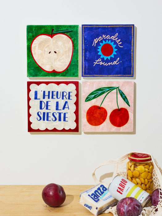 Jones & Co | Superette Hand-Painted Capiz Tile