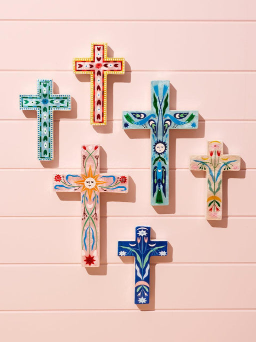 Jones & Co | Fable Blue Floral Small Cross Homing Instincts