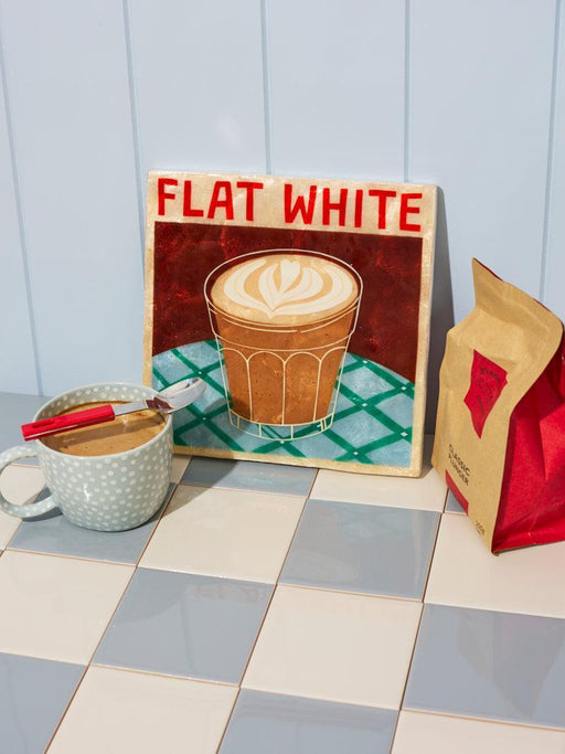 Jones & Co | Barista Wall Art Capiz Shell Flat White