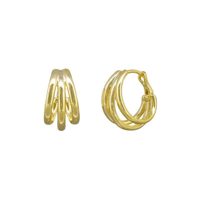 Tiger Tree | Nola Gold Huggie Earrings