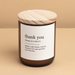 Commonfolk Collective | Dictionary Meaning Candle – Thank You