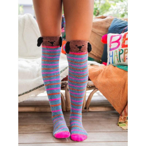 Natural Life | Over-The-Knee Cozy Sock Dog, Soft Polyester