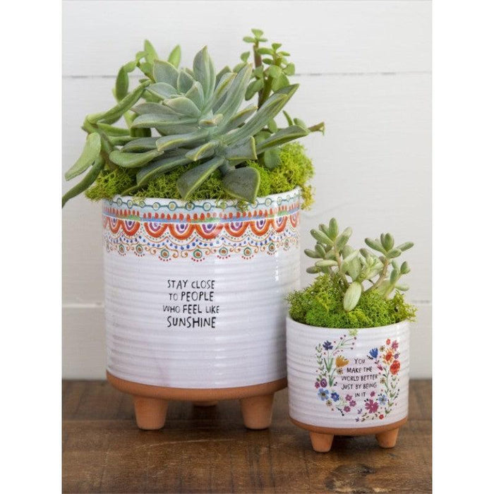Natural Life | Artisan Planter Small You Make World
