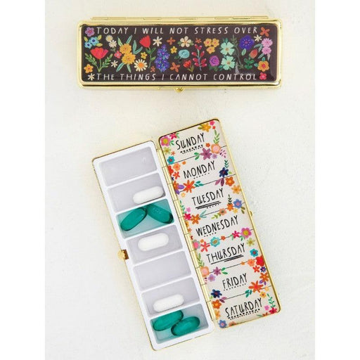 Natural Life | Daily Pill Box Floral Inspirational Design