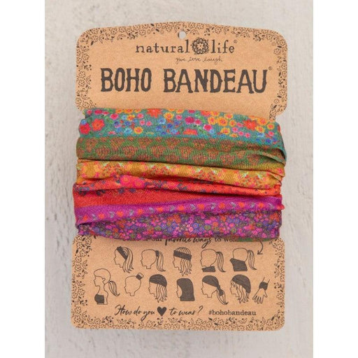 Natural Life | Boho Bandeau Rainbow Borders Headband