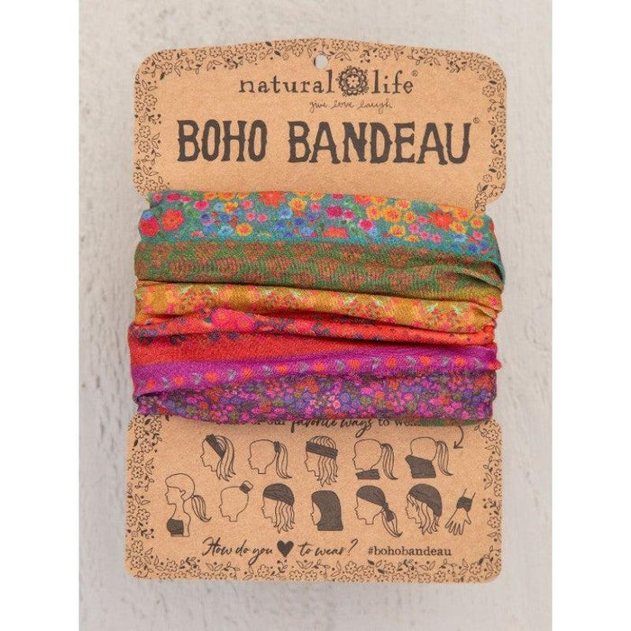 Natural Life | Boho Bandeau Rainbow Borders Headband