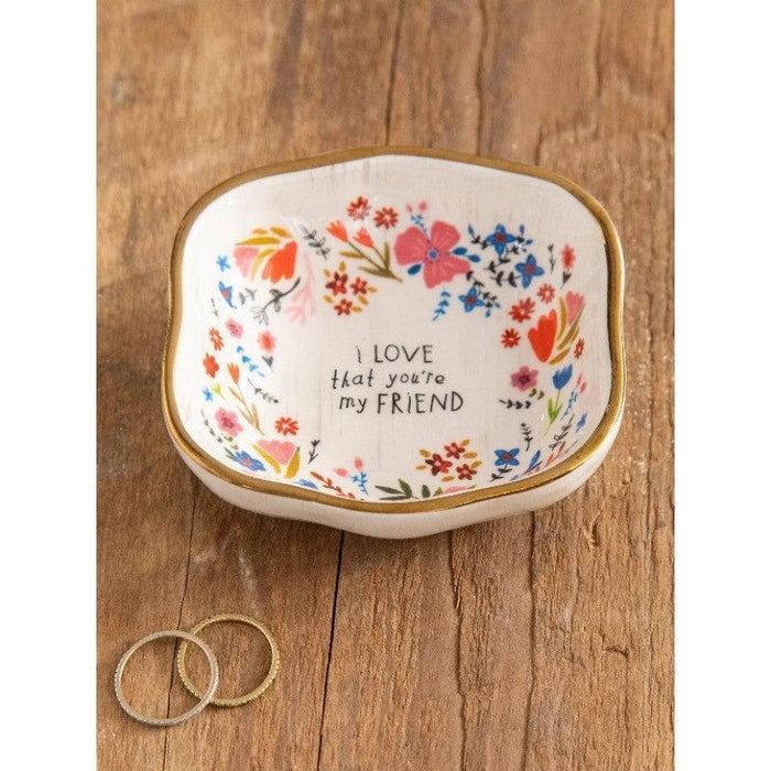 Natural Life | Antiqued Trinket Bowl Friend