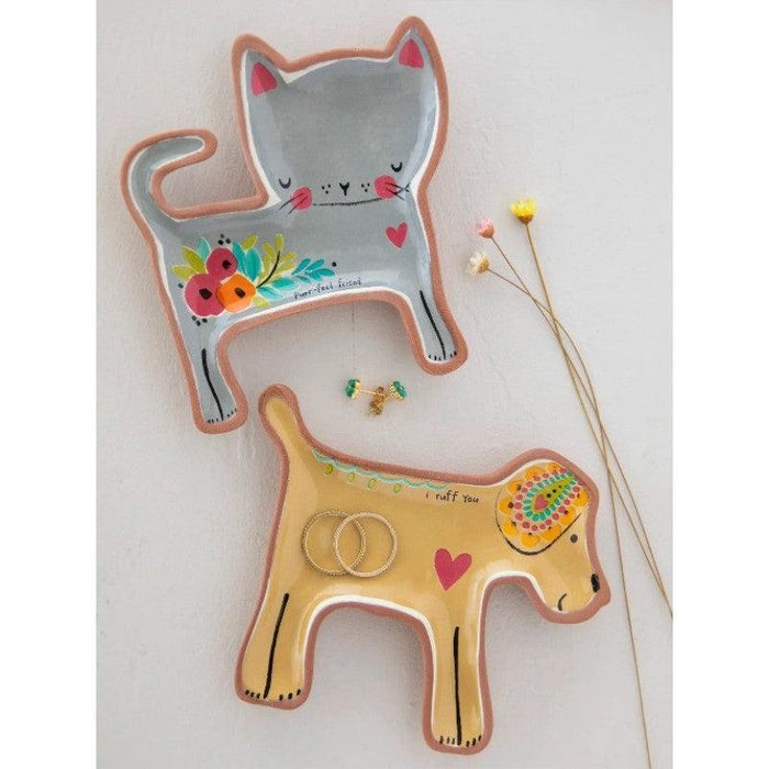 Natural Life | Terracotta Trinket Dish Cat Handcrafted Ceramic