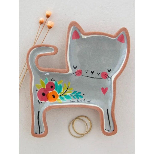 Natural Life | Terracotta Trinket Dish Cat Handcrafted Ceramic