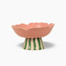 La La Land | Blush Flower Bowl Stand Whimsical Stoneware